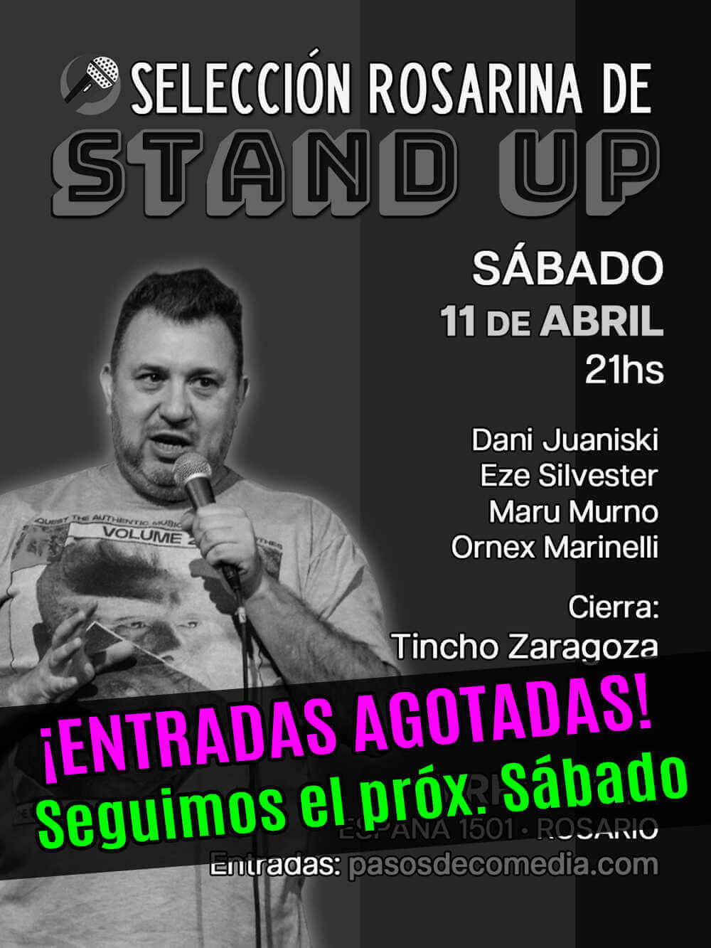 🔥Sábado de HUMOR • Selección Rosarina de STAND UP en Birria Bar • 11 de Abril
