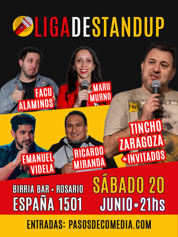 🔥Sábado de HUMOR • Liga Rosarina de STAND UP en Birria Bar • 20 de Junio