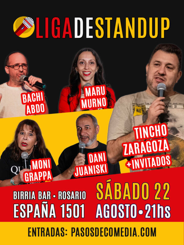 🔥Sábado de HUMOR • Liga Rosarina de STAND UP en Birria Bar • 22 de Agosto