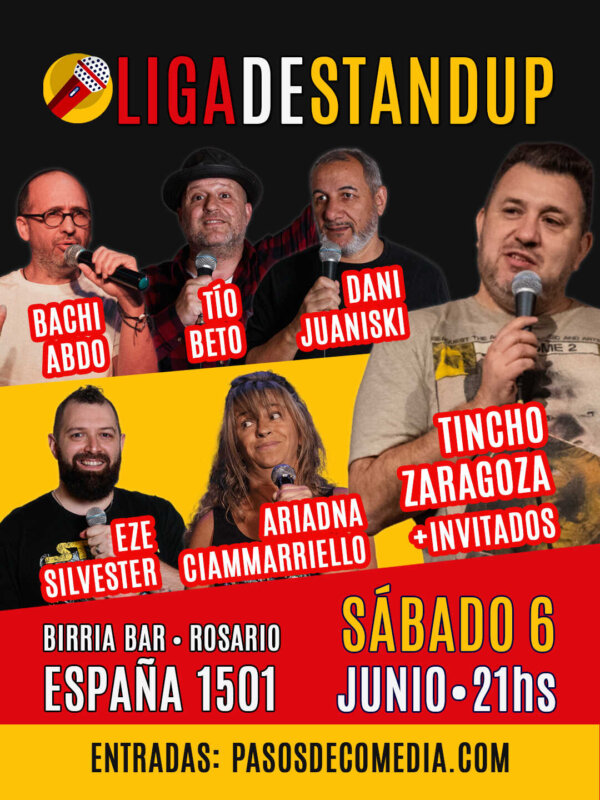 🔥Sábado de HUMOR • Liga Rosarina de STAND UP en Birria Bar • 6 de Junio