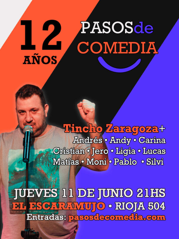 1️⃣2️⃣ años de Pasos de Comedia • Show de humor con alumnas y alumnos 🔥Entradas al 50%🔥 • 11 de Junio